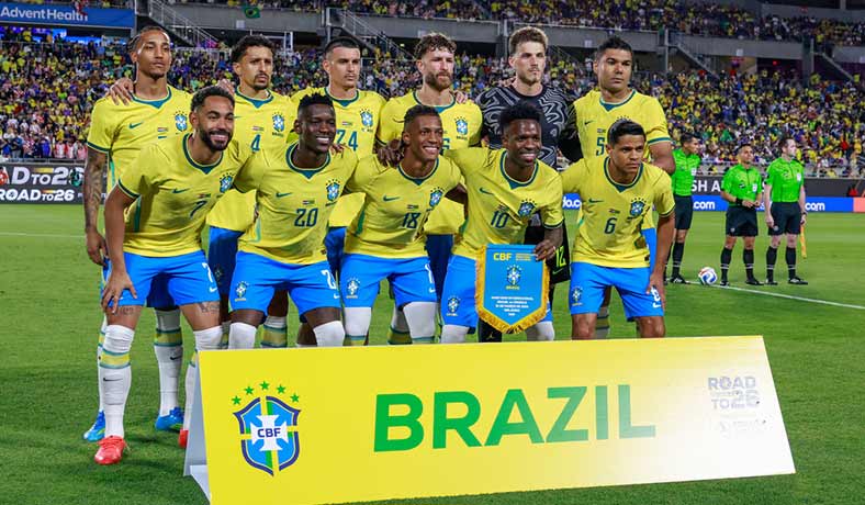 El once de Brasil en el último amistoso contra Croacia