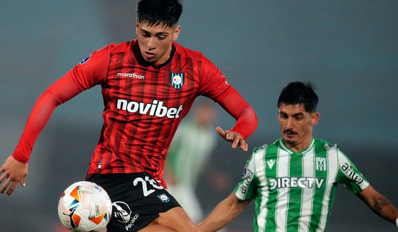 Maximiliano Gutierrez de Huachipato en partido de Sudamericana