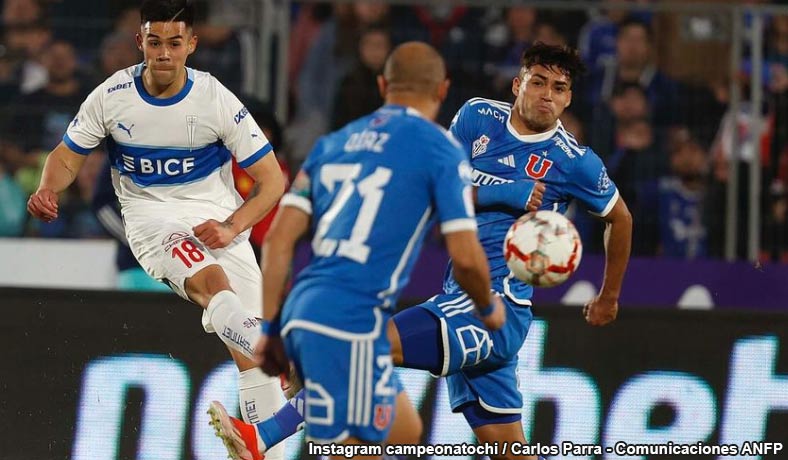 Alexander Aravena anota para la Catolica contra U de Chile