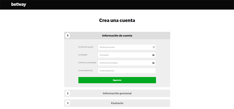 Betway registro