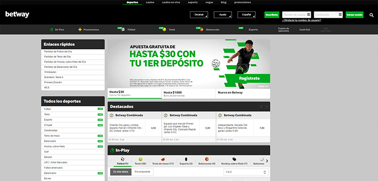 Betway apuestas deportivas