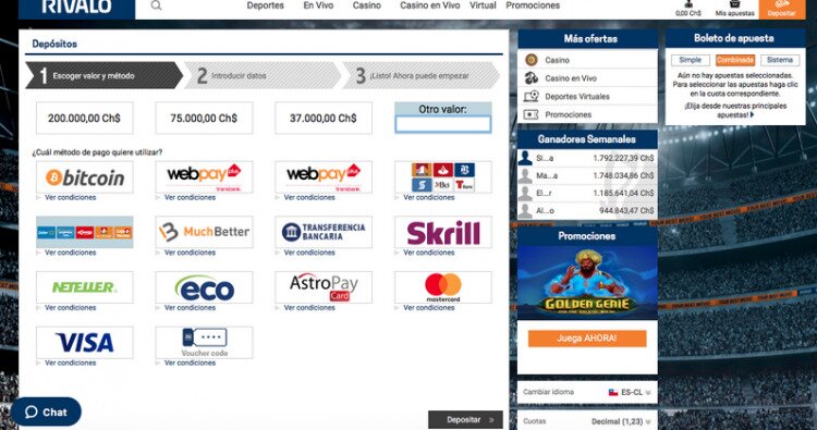 Hacer depósitos con Safetypay
