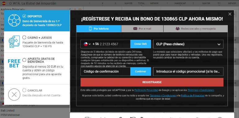 Megapari registro