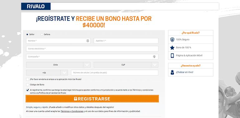 Rivalo registro