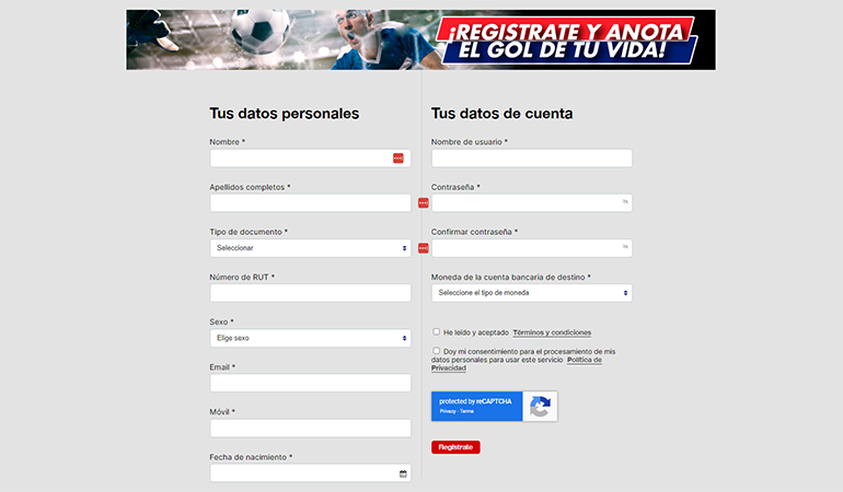 Rojabet registro